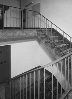 View of staircase in building dating from 1960's