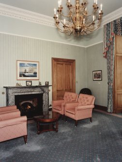 Interior. Town-house, first floor, Provost's office, view from North west.