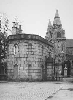 Aberdeen, Chanonry, St Machar's Cathedral.
General view of West Gatehouse, South Frontage.