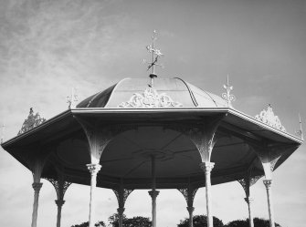 Aberdeen, Duthie Park, Bandstand.
Detail of canopy.