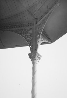 Aberdeen, Duthie Park, Bandstand.
Detail of column-head and brackets.