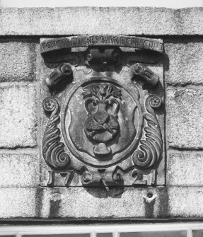 Aberdeen, High Street, Town House.
Detail of heraldic plaque at main entrance.