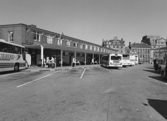 Aberdeen, Guild Street, Bus Station
View from south east of east side of bus station, showing the bays for buses arriving and departing