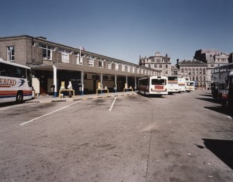 Aberdeen, Guild Street, Bus Station
View from south east of east side of bus station, showing the bays for buses arriving and departing