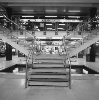 Aberdeen, Market Street, Market, interior.
View of staircase leading to first floor from East.