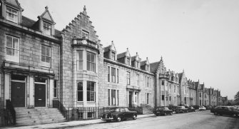 Aberdeen, 1-17 Rubislaw Terrace.
General view from South-West.