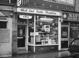 Aberdeen, 3 Rose Street, West End Soda Fountain.
General view of shopfront from North-East.