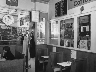 Aberdeen, 3 Rose Street, West End Soda Fountain, Interior.
General view of rear section from West.