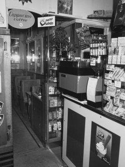 Aberdeen, 3 Rose Street, West End Soda Fountain, Interior.
General view of front shop from East.