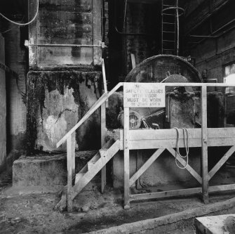 Aberdeen, Links Road, Sandilands Chemical Works, interior.
View of base of fresh water scrubber for cleaning den fumes.