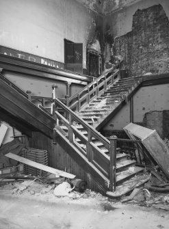 Aberdeen, Schoolhill, West U.F Church, interior.
General view of staircase hall from North-East.