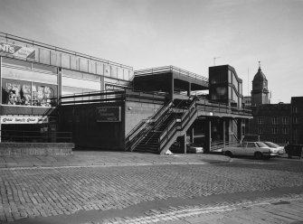 Aberdeen, Shiprow, Multistorey Car Park.
General view of access staircase from North-West.