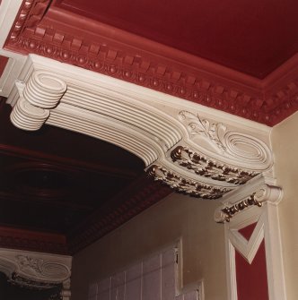 Aberdeen, 3 Skene Terrace, The Cinema House, interior.
Detail of plasterwork.