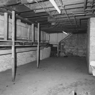 Aberdeen, 3 Skene Terrace, The Cinema House, interior.
General view of basement from North-East.