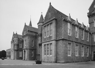 View of main building from E