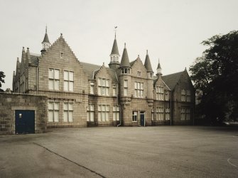 View of block to N of main building from SW