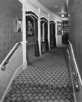 Aberdeen, Rosemount Viaduct, His Majesty's Theatre.
Interior, arched corridor to Dress Circle, view from East.