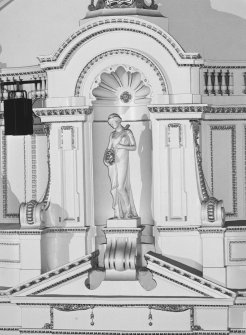 Aberdeen, Rosemount Viaduct, His Majesty's Theatre.
Interior, auditorium, view of 'comedy' figure with mask.