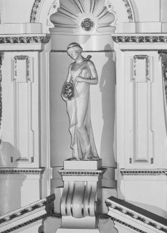 Aberdeen, Rosemount Viaduct, His Majesty's Theatre.
Interior, auditorium, detail of 'comedy' figure with mask.
