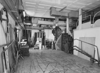Aberdeen, Rosemount Viaduct, His Majesty's Theatre.
Interior, scenery storage area, view from North.