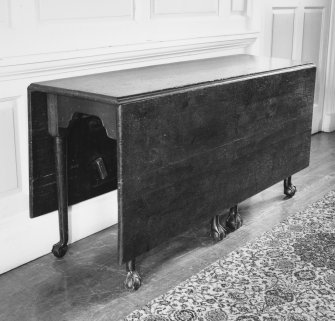 Interior. View of drop leaf table.