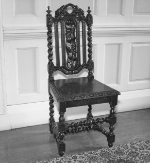 Interior. View of chair.
