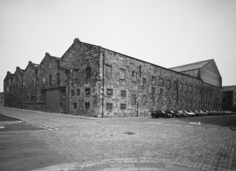 Aberdeen, York Place, Hall Russell Shipyard.
General view from West of former engine works-shop.