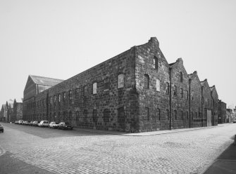 Aberdeen, York Place, Hall Russell Shipyard.
General view from South of former engine works-shop.