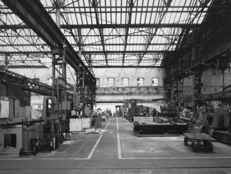 Aberdeen, York Place, Hall Russell Shipyard.
View from S-S-W in former engine works-shop, East side of the main bay.