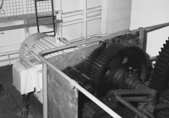 Aberdeen, York Place, Hall Russell Shipyard.
Detail of main slipway winch drive motor (125hp).