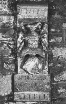 Aberdeen, North and East Church of St Nicholas, interior
Detail of South armorial panel in West wall of North transept.