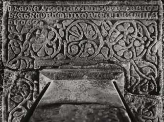 Inveraray, Cross.
Detail of the base of a West Highland cross from Kirkapoll, Tiree.