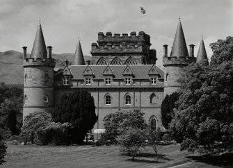 Inveraray, Inveraray Castle.
General view from South-East.
