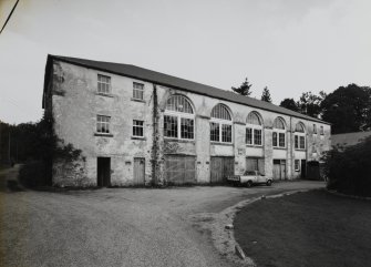 Inveraray Castle Estate, Malt Land, Jubilee Hall.
General view of sawmill from East.