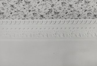 Inveraray, Old Rectory, interior.
View of bedroom cornice.