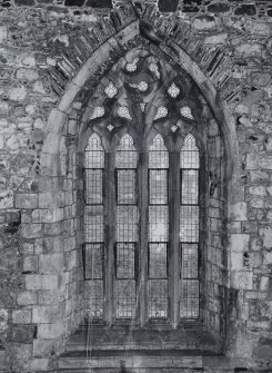 Iona, Iona Abbey, interior.
View of East window of choir.