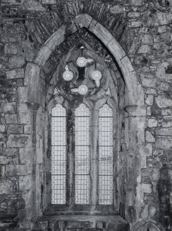 Iona, Iona Abbey, interior.
View of South window of choir.
