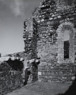 Iona, Iona Nunnery.
View of nave showing South-West angle of interior.