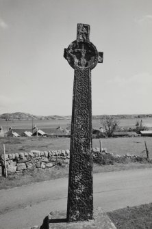 Iona, MacLean's Cross. 
General view of obverse face.