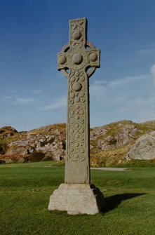 Iona Abbey, St Martin's Cross. View of E face.