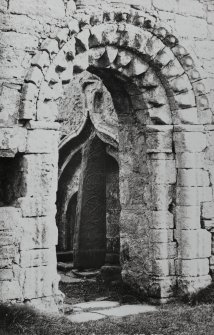 Iona, St Oran's Chapel.
View of West door.
Titled: 'Doorway of St. Oran's Chapel, Iona'.