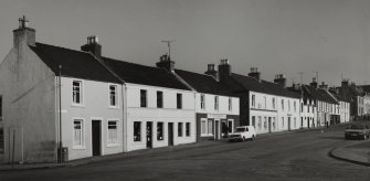 Main Street, Bowmore, Islay.
View of East side from North West.