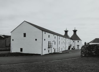 Ardbeg Distillery
View from NW of former floor-maltings and kilns (E of two maltings blocks], the kilns having been recently converted to house a Visitors' Centre and cafe.