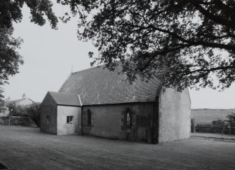 View from NW showing vestry and site of former boiler house