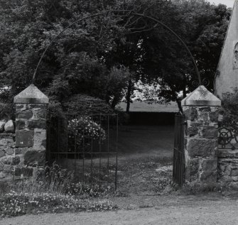 Detail of gateway with overthrow