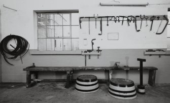 Bunnahabhainn Distillery, Islay.
Cooper's repair shop.