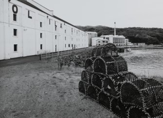 Islay, Caol Ila Distillery.
Oblique view of distillery from SE