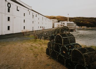 Islay, Caol Ila Distillery.
Oblique view of distillery from SE