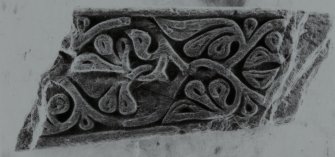 Medieval Cross, Kilchoman Church.
View of face A,  part of shaft.