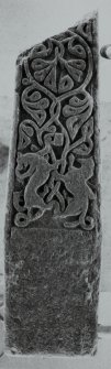 Medieval Cross, Kilchoman Church.
View of face C, lower part of shaft.